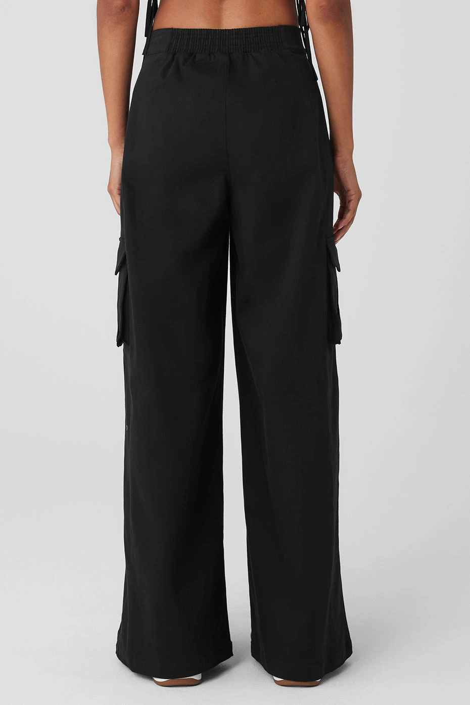 Show Off Cargo Wide Leg Trouser (Long) - Black 5 Show Off Cargo Wide Leg Trouser (Long) - Black - Image 3