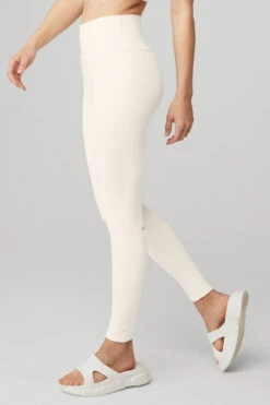 High-Waist Airbrush Legging - Ivory -Alo Fashion Store W5473R 03299 b1 s1 a2 1 m89