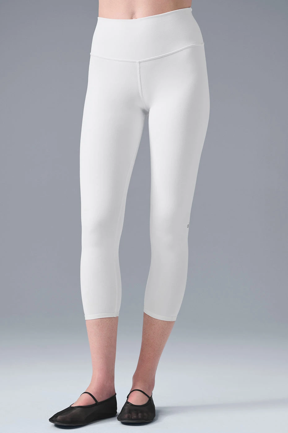 High-Waist Airbrush Capri - White 3 High-Waist Airbrush Capri - White