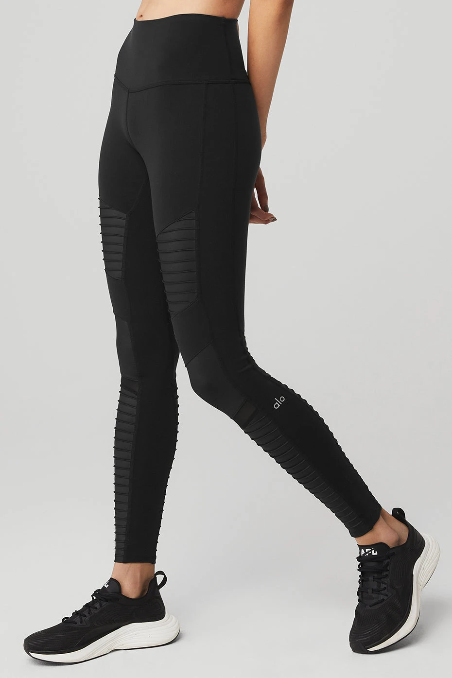 High-Waist Moto Legging - Black/Black Glossy 5 High-Waist Moto Legging - Black/Black Glossy - Image 3