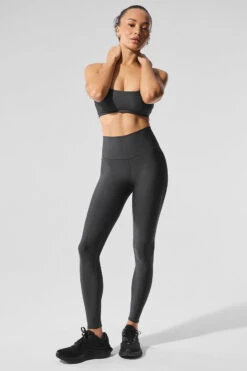 High-Waist Airlift Legging - Anthracite -Alo Fashion Store W5561R 02125 b1 s1 a5 1 m206