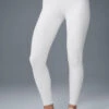 7/8 High-Waist Airbrush Legging - White -Alo Fashion Store W5604R 00 b1 s1 a1 1 m215