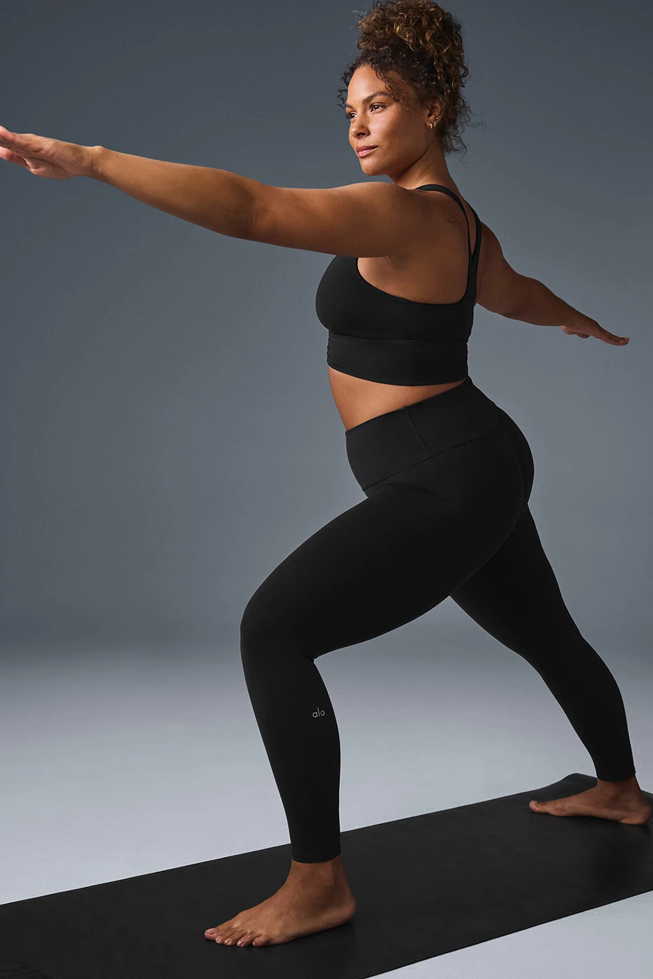 7/8 High-Waist Airbrush Legging - Black 10 7/8 High-Waist Airbrush Legging - Black - Image 8