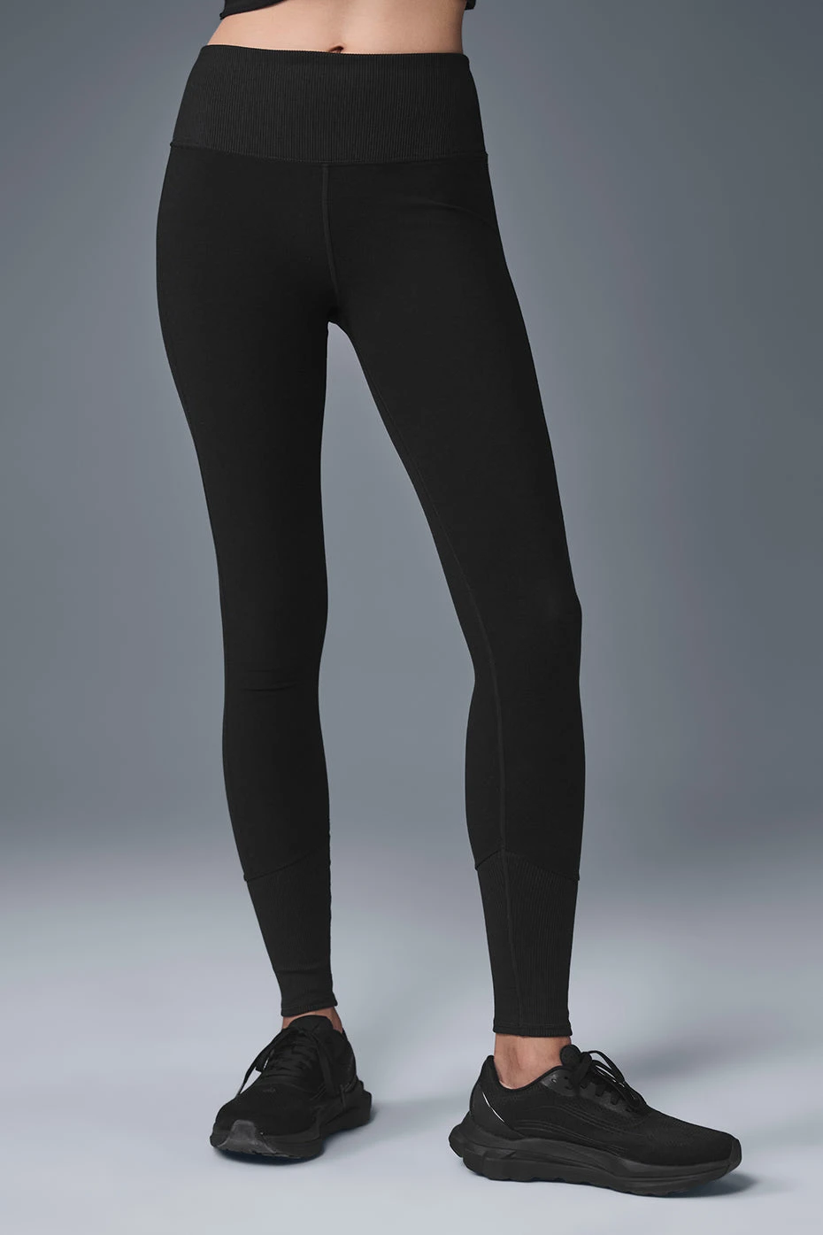 High-Waist Alosoft Lounge Legging - Black 3 High-Waist Alosoft Lounge Legging - Black