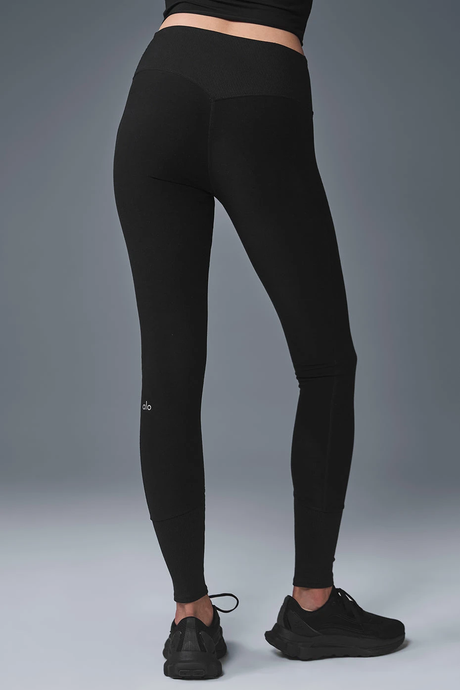 High-Waist Alosoft Lounge Legging - Black 5 High-Waist Alosoft Lounge Legging - Black - Image 3
