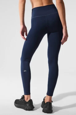 7/8 High-Waist Airlift Legging - Navy 9 7/8 High-Waist Airlift Legging - Navy -Alo Fashion Store W5766R 03842 b1 s1 a2 1 m224
