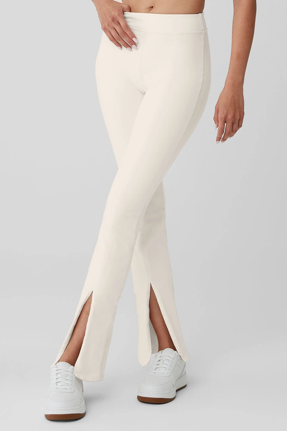 Airbrush High-Waist Flutter Legging - Ivory 3 Airbrush High-Waist Flutter Legging - Ivory