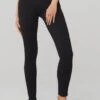 Seamless High-Waist Ribbed Legging - Black -Alo Fashion Store W5955R 01 b1 s1 a1 1 m54