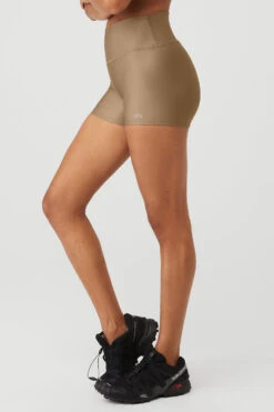 3" High-Waist Airlift Short - Gravel 9 3" High-Waist Airlift Short - Gravel -Alo Fashion Store W6136R 01347 b1 s1 a3 m18