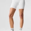 7" High-Waist Biker Short - White 1 7" High-Waist Biker Short - White -Alo Fashion Store W6145R 00 b1 s1 a1 1 m206