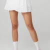 Aces Tennis Skirt - White 2 Aces Tennis Skirt - White -Alo Fashion Store W6235R 00 b1 s1 a1 1 m54
