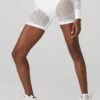 Seamless High-Waist Limitless Open Air Short - White 1 Seamless High-Waist Limitless Open Air Short - White -Alo Fashion Store W6263R 00 b1 s1 a1 1 m100