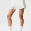 Grand Slam Tennis Skirt - White -Alo Fashion Store W6289R 00 b1 s1 a2 1 m224