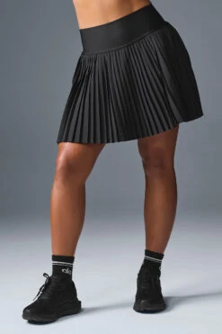 Grand Slam Tennis Skirt - Black -Alo Fashion Store W6289R 01 b1 s1 a4 m196