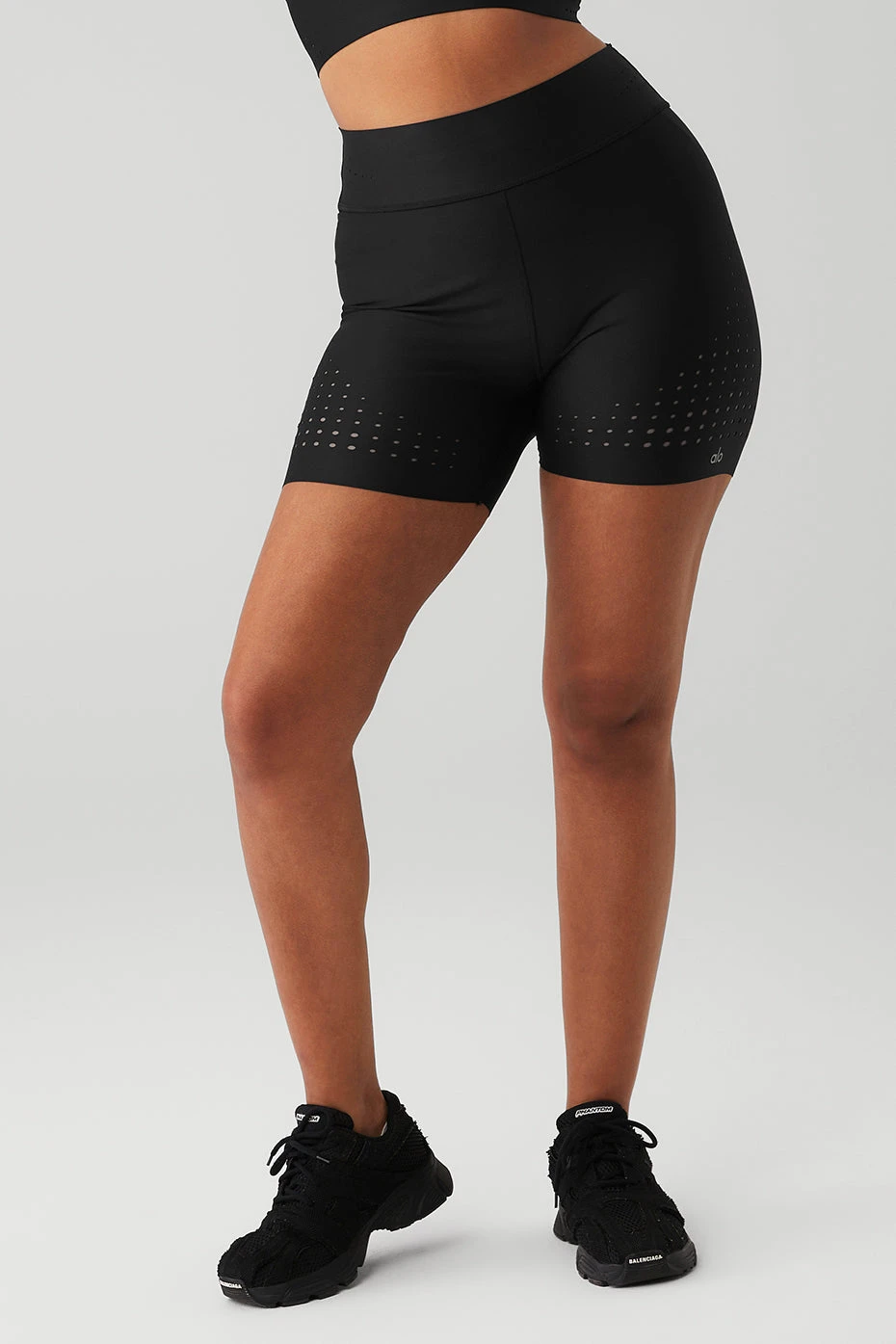 5" Airlift High-Waist Laser Cut Speedy Short - Black 3 5" Airlift High-Waist Laser Cut Speedy Short - Black