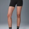 5" Airbrush High-Waist Biker Short - Black 1 5" Airbrush High-Waist Biker Short - Black -Alo Fashion Store W6311R 01 b1 s1 a1 m54