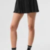 Micro Plisse Tennis Skirt - Black 2 Micro Plisse Tennis Skirt - Black -Alo Fashion Store W6323R 01 b1 s1 a1 1 m54