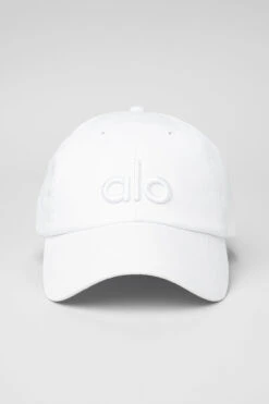 Off-Duty Cap - Bright White/White -Alo Fashion Store W7112R 04448 b1 a2