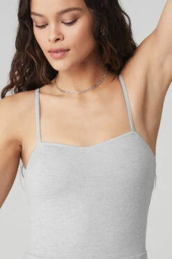 Alosoft Courtside Tennis Dress - Athletic Heather Grey 11 Alosoft Courtside Tennis Dress - Athletic Heather Grey -Alo Fashion Store W8134R 02910 b1 s1 a4 2 m90