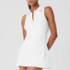 Charmed Tennis Dress - White 1 Charmed Tennis Dress - White -Alo Fashion Store W8141R 00 b1 s1 a1 1 m18