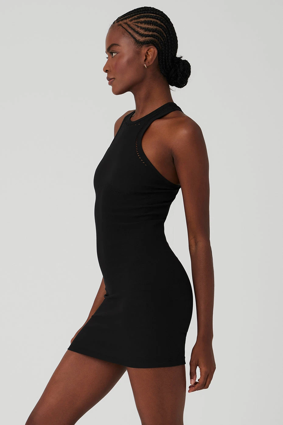 Seamless Open Air Racerback Dress - Black 5 Seamless Open Air Racerback Dress - Black - Image 3