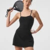 Alosoft Courtside Tennis Dress - Black -Alo Fashion Store W8176R 01 b1 s1 a2 1 m54