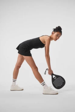 Alosoft Courtside Tennis Dress - Black 11 Alosoft Courtside Tennis Dress - Black -Alo Fashion Store W8176R 01 b1 s1 a4 1 m54