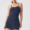 Alosoft Courtside Tennis Dress - Navy 1 Alosoft Courtside Tennis Dress - Navy -Alo Fashion Store W8176R 03842 b1 s1 a1 1 m174