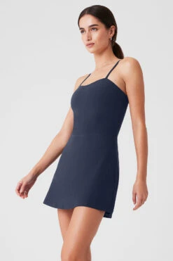 Alosoft Courtside Tennis Dress - Navy 14 Alosoft Courtside Tennis Dress - Navy -Alo Fashion Store W8176R 03842 b1 s1 a3 1 m174