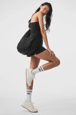 Airbrush Real Dress - Black -Alo Fashion Store W8190R 01 b1 s1 a5 1 m54