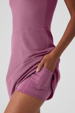 Airbrush Real Dress - Soft Mulberry 10 Airbrush Real Dress - Soft Mulberry -Alo Fashion Store W8190R 05276 b1 s1 a004 1 m18